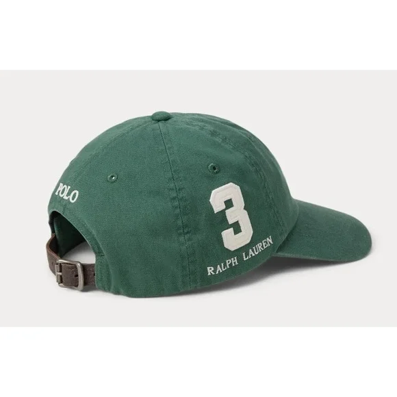 NWT MENS POLO RALPH LAUREN BASEBALL CAP~GREEN~OS - Picture 3 of 3